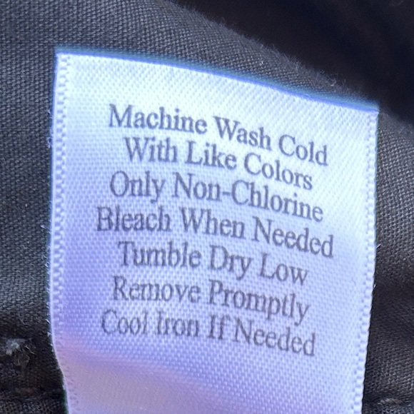 Coldwater Creek Black Velveteen Jeans 16 NWT - Picture 5 of 6